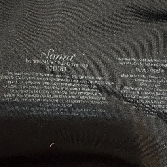 Soma Embraceable Perfect Coverage Bra Lot of 4 Black Taupe Plus Size 42DD/42DDD - Picture 16 of 16